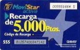 Delcampe - SPAIN : ESP06 5000 MOVISTAR Yellow (T) Logo On Left Top ( Batch: 003783902 4) USED - Airtel