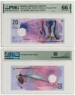 Maldives 20 Rufiyaa 2020 P27b PMG-66 UNC #453# - Maldive