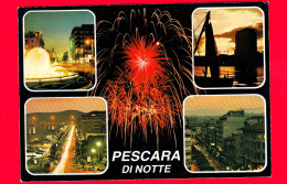 Delcampe - ITALIA - Abruzzo - Pescara Di Notte - Vedute - Cartolina Viaggiata Nel 1983 - Pescara