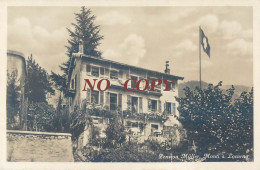 LOCARNO PENSION MULLER PUBLICITE SWITZERLAND - Locarno