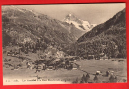 ZZE-24 Evolène  Les Haudères Et Dent Blanche.  Jullien 7131  Circ. 1924  Timbre Manque. - Evolène