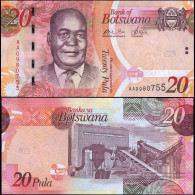 BOTSWANA 20 PULA - 2009 - Unc - P.31a Paper Banknote - Botswana