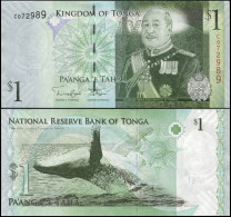 TONGA 1 PA'ANGA - ND (2012) - Paper Unc - P.37b Banknote - Tonga