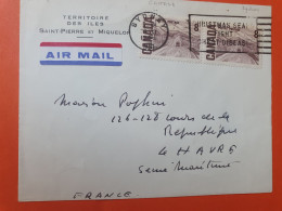 St Pierre Et Miquelon -Env. Du Territoire Avec Affranchissement Canadien Et Oblitération De Sydney En 1968 - Réf 3878 - Cartas & Documentos