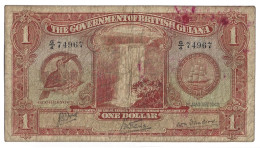 Guyane Britannique 1 Dollar 1942 P.12c TB / VF - Guyana