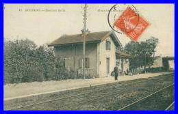 * BOBIGNY - STATION DE LA GRANDE CEINTURE - GARE - ANIMEE - COLORISEE - 12 - EDIT. J.L.C. - 1907 - Bobigny