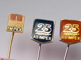 BADGE Z-98-4 - 3 PINS - AS IMPEX, PIN SERBIA - Lots