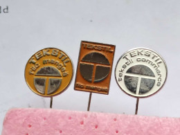 BADGE Z-98-3 - 3 PINS - TEKSTIL FILC MENGES PIN YUGOSLAVIA, TEXTILE INDUSTRY - Lots