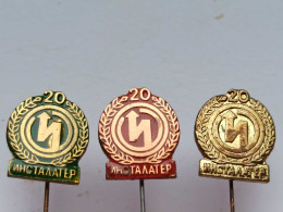 BADGE Z-98-3 - 3 PINS - ELEKTRO INSTALATER, PIN Serbia, ELECTRICAL INSTALLATIONS, INSTALLATIONS ÉLECTRIQUES - Lots