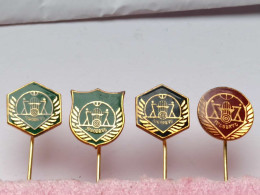 BADGE Z-98-2 - 4 PINS - Jugodrvo, Forestry Office, Forstwirtschaft Foresterie, WOOD INDUSTRY - Lots