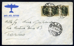 ERITREA, 1936 / MILITARE POSTA VIA AEREA / TORINO, VIA ANDREA DORIA (GRIBARDI) - Eritrea