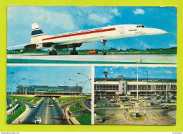 Aéroport D'ORLY Aérogare Paris Orly Le Bourget Avion CONCORDE Voitures Parking Citroën 2CV Camionnette En 1971 - Flugwesen