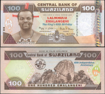 Swaziland. Banknote 100 Emalangeni. 2008. Unc. Hybrid. Cat# P.34a - Swaziland