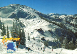 WAGRAIN, SKI RESORT, FLACHAU, MOUNTAIN, LANDSCAPE, SPORTS WORLD LOGO , POSTCARD, AUSTRIA - Wagrain