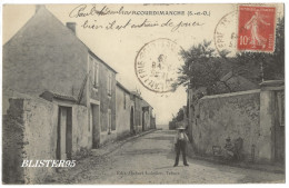 Delcampe - Courdimanche (95) Une Rue Du Village Envoyée En 1913 A Meulan 78 - Vauréal