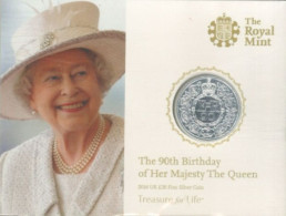 GREAT BRITAIN, 2016, THE 90th BIRTHDAY OF HER MAJESTY THE QUEEN ELIZABETH FINE SILVER COIN. - Mint Sets & Proof Sets