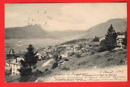 ZZG-22  Ballaigues  Le Village Et La Dent De Vaulion. Circ. 1906 Vers La France. Photo Des Arts Sans No. - Ballaigues
