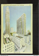 USA: Ansichtskarte Von New York City Mit Fifth Avenue Und Rockefeller Center Buildings Vom 6.10.1949 Nach Berlin-ohne BM - Hudson River