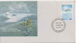 Australian Antartic Territory; 25th Anniverasry Antarctic Treaty - FDC Michel 73. - FDC