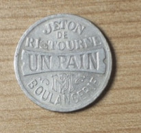 BELGIQUE BRUXELLES MAISON DU PEUPLE JETON BON POUR 1 UN PAIN - Monetary / Of Necessity