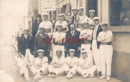 Delcampe - CARTE PHOTO : CALAIS OU CHERBOURG " 50e FETE FEDERALE " LA JEUNESSE CHERBOURGEOISE FANFARE MUSIQUE 40 RUE EMILE ZOLA - Cherbourg