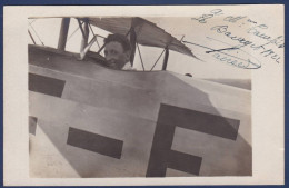 CPA Autographe Signature De Alphonse Poirée Sur Caudron C-60 Aviateur Aviation Carte Photo - Aviators & Astronauts