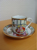 Tasse Et Soucoupe Porcelaine De Chine Vintage - Tassen