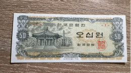 Korea, South，50 Won ，1969，pick 40，AU Condition, VERY RARE Block “1” - Corea Del Sud