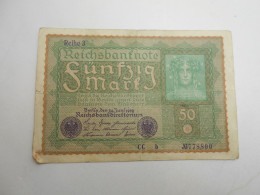 Ancien Billet De Banque  Banknote Allemagne  50 Mark 1919 - Non Classés