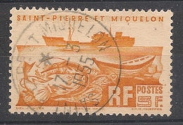 SPM - 1947 - N°YT. 338 - Chalutier 5f Orange - Oblitéré / Used - Gebraucht