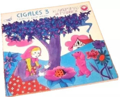 Vinyle 45 Tours  Cigales 3  Chansons Pour Enfants  SM 17552 - Children