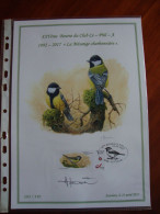 Feuillet Souvenir La Mésange Charbonnière. - 1985-.. Uccelli (Buzin)