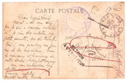 CANNES Carte Postale En FRANCHISE MILITAIRE De L'HOPITAL Installé à L'Hotel CARLTON En 1915 Dest Paris Retour Envoyeur - WW I