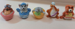 FEVES - FEVE - LES GOURMANDS DU PLACARD 2004 - LOT DE 5 FEVES - Animals