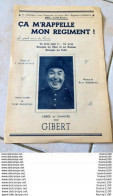 Partition De Musique ça M'rappelle Mon Régiment Berthaud Robineau Tom Moréno Crée Par Gibert Polin Berruyer Bourges - Song Books
