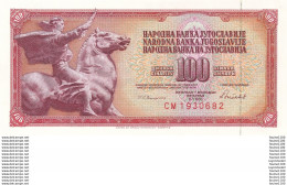 Billet De Banque  Jugoslavija  100 Dinara - Yugoslavia