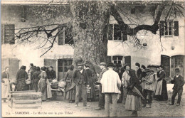 Delcampe - CPA - SELECTION -  SAMOËS  -  Le Marché Sous Le Gros Tilleul - Samoëns