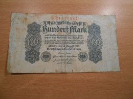 Ancien  Billet De Banque  Banknote 100 Mark Allemagne 1922 Deutschland - 100 Mark