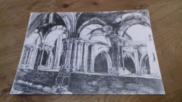 Delcampe - DESSIN AU FUSAIN  CARENNAC CLOITRE COTE ROMAN 1936 LOT  E FLOUCAUD PENARDILLE  ORIGINAL 30CM X 21 CM - Dessins