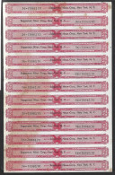 Sheet Of Thirteen 4/5 Quart Wine Bottle Labels From The Company Seggerman Nixon Corp. No. 36-7996170 Stamp Tax. - Liquor & Beer