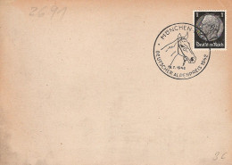 ALLEMAGNE DEUTSCHLAND Cheval Pferd Horse PAARD COURSE HIPPIQUE DEUSTCHER ALPENPREIS MUNCHEN 1942 PRIX HARNAIS MORS - Jumping
