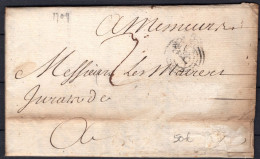 FRANCE MARQUE POSTALE B COURONNÉ DE BORDEAUX DE 1709 - Non Classés