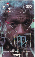 02SIE (B) TARJETA DE LA ISLA SALOMON DE PEOPLE OF THE SOLOMON ISLANDS - Solomon Islands