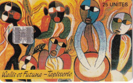 10/95 TARJETA DE WALLIS ET FUTUNA DE 25 UNITES TAPISSERIE PILIOKO ALOI DE TIRADA 2500 - Wallis And Futuna