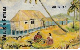 TARJETA DE WALLIS ET FUTUNA DE 80 UNITES PAISAGE WALLISIEN DE TIRADA 2000 - Wallis And Futuna