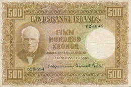 Iceland - 500 Kronur 1928 - F/VF - Islande