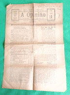 Oliveira De Azeméis - Jornal "A Opinião" Nº 677 De 6 De Julho De 1937 (4 Páginas) - Imprensa - Portugal - Algemene Informatie