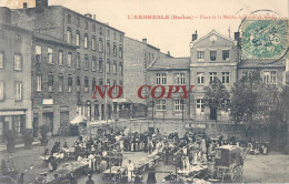 L'ARBRESLE PLACE DE LA MAIRIE LE MARCHE DU MARDI 69 RHONE - L'Abresle
