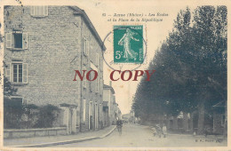 ANSE LES ECOLES ET PLACE DE LA REPUBLIQUE 69 RHONE - Anse