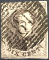 [O SUP] N° 10, Belles Marges - Superbe Obl Centrale 'P81' Capelle Au Bois, Coba +100 €. Rare - 1858-1862 Medallions (9/12)